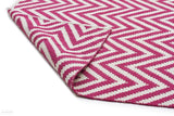 Habitat Chevron Zig Zag Rug - Pink - FLATWEAVE