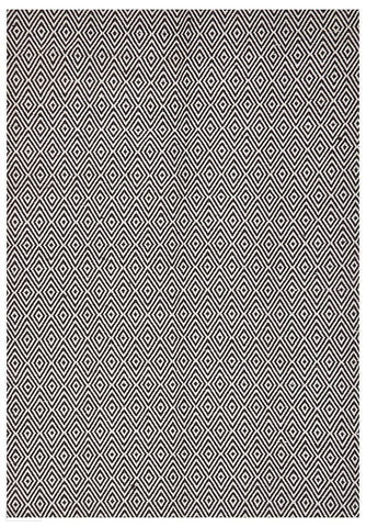 Habitat Diamond Pattern Rug - Chocolate - FLATWEAVE