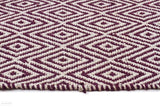 Habitat Diamond Pattern Rug - Purple - FLATWEAVE