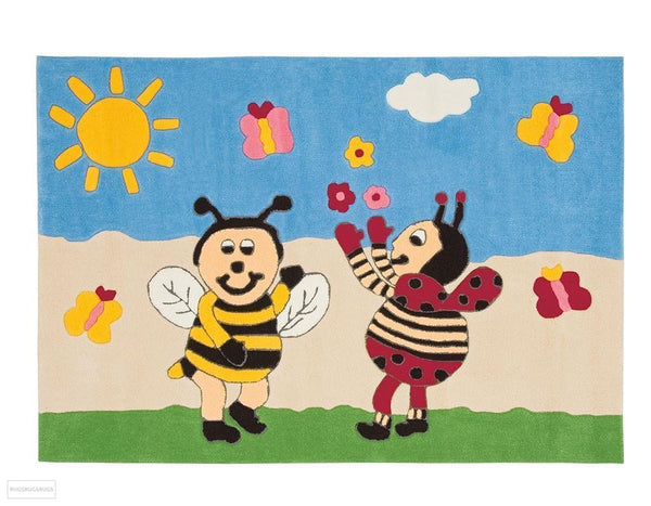 Arte Espina Kids Bumble Bee And Lady Bird Rug