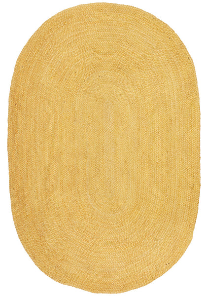 Bondi Yellow Oval Rug