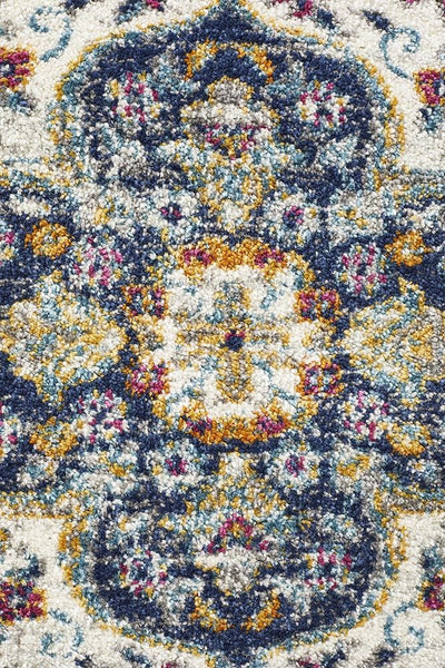 Babylon 202 Blue Runner Rug - MODERN