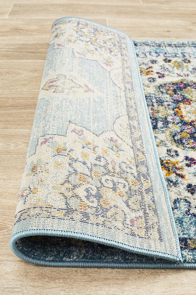 Babylon 202 Blue Runner Rug - MODERN