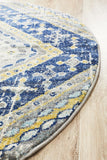 Babylon 203 Navy Round Rug - MODERN