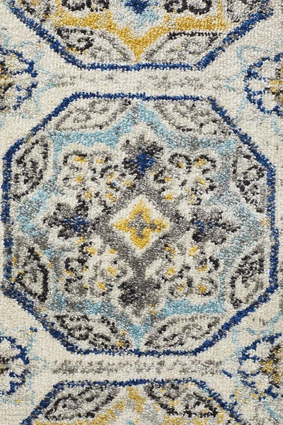 Babylon 204 Blue Runner Rug - MODERN