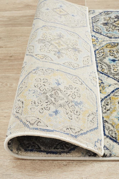 Babylon 204 Blue Runner Rug - MODERN