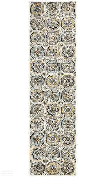 Babylon 204 Blue Runner Rug - MODERN
