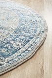 Babylon 207 Blue Round Rug - MODERN