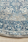 Babylon 207 Blue Round Rug - MODERN