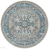 Babylon 207 Blue Round Rug - MODERN
