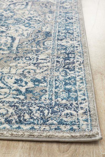 Babylon 207 Blue Runner Rug - MODERN