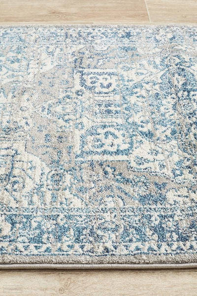 Babylon 207 Blue Runner Rug - MODERN