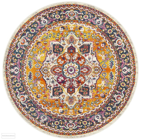 Babylon 207 Multi Round Rug - MODERN