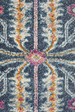 Babylon 209 Navy Round Rug - MODERN