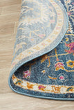 Babylon 209 Navy Round Rug - MODERN
