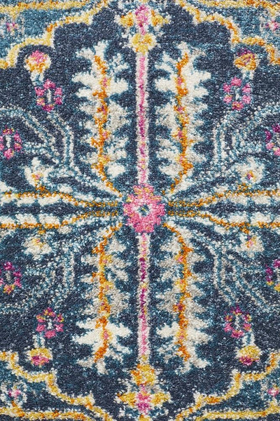 Babylon 209 Navy Runner Rug - MODERN