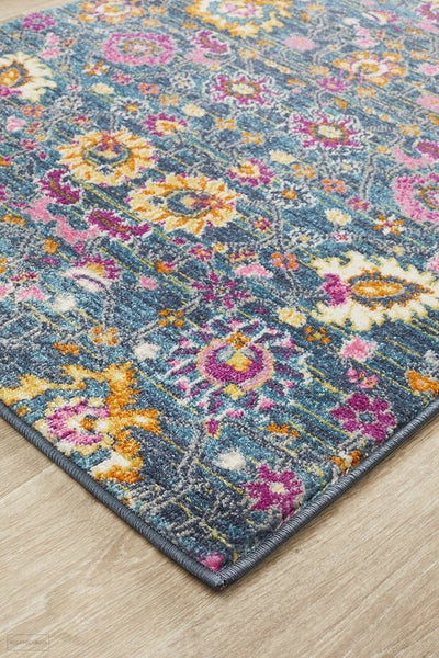 Babylon 210 Blue Runner Rug - MODERN
