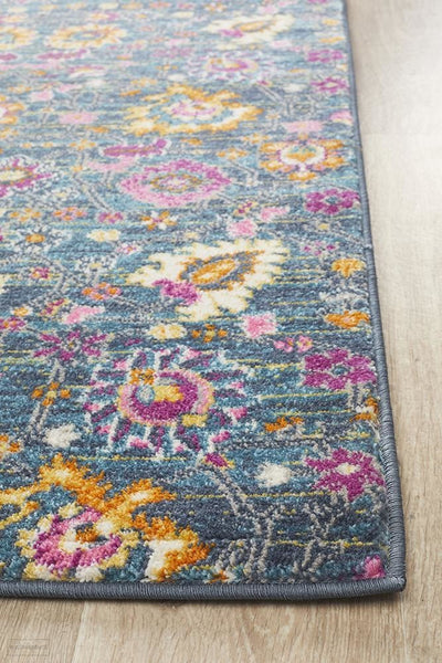 Babylon 210 Blue Runner Rug - MODERN
