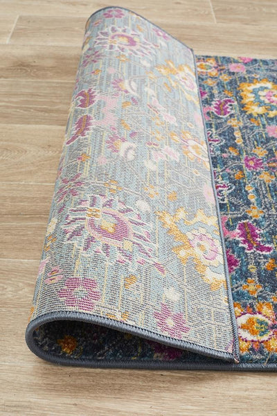 Babylon 210 Blue Runner Rug - MODERN