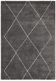 Broadway Jasmine Diamond Charcoal Rug - MODERN