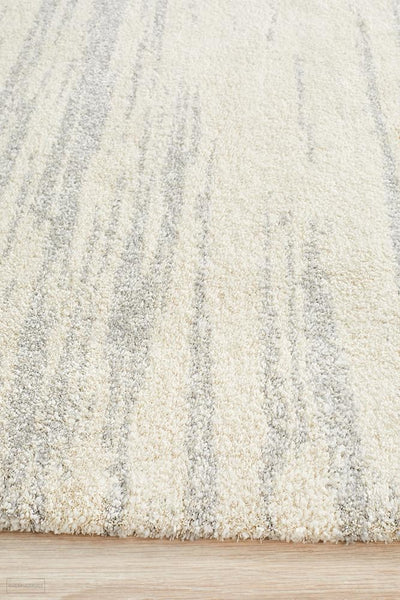 Broadway Evelyn Contemporary Silver Rug - MODERN