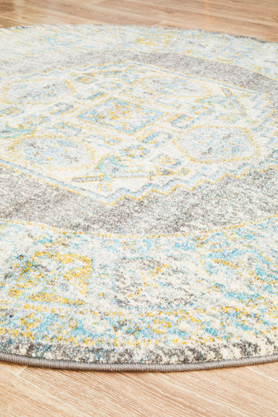 Century 944 Grey Round Rug