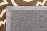 City Modern Trelliss design Rug Ash