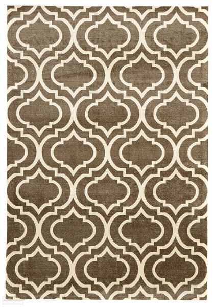 City Modern Trelliss design Rug Ash