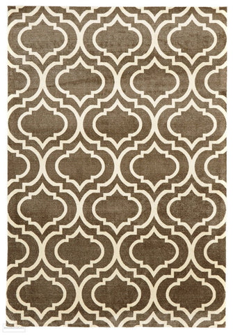 City Modern Trelliss design Rug Ash