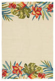Copacabana Anna Floral Indoor Outdoor Rug Cream