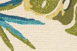 Copacabana Anna Floral Indoor Outdoor Rug Cream