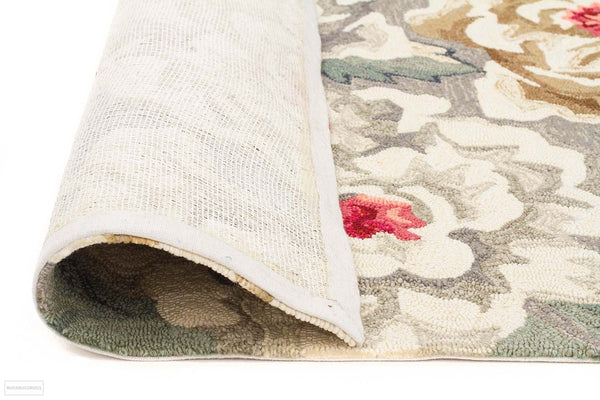 Copacabana Gorgeous Peony Grey Indoor Outdoor Rug