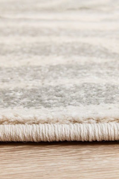 Chrome Savannah Silver Round Rug
