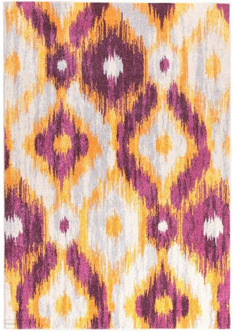 Dimensions Divinity Burst Aubergine Modern Rug - 230X160cm
