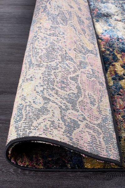 Dreamscape Splash Modern Midnight Runner Rug