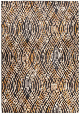 Dreamscape Flurry Modern Charcoal Rug - 230x160cm