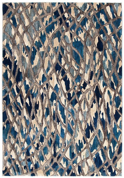 Dreamscape Ropes Modern Blue Rug - 230x160cm
