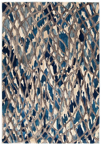 Dreamscape Ropes Modern Blue Rug - 230x160cm