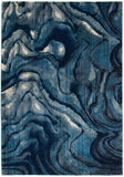Dreamscape Waves Modern Indigo Rug - 230x160cm