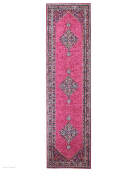 Eternal Whisper Diamond Pink Rug - 300X80cm