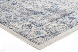 Evoke Mist White Transitional Runner Rug