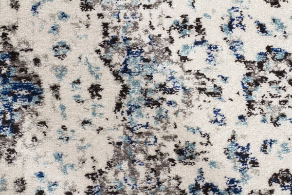 Evoke Mist White Transitional Runner Rug