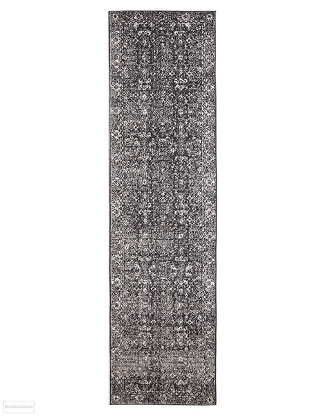 Evoke Estella Charcoal Transitional Rug - 300x80cm