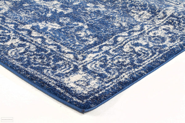 Evoke Oasis Navy Transitional Rug