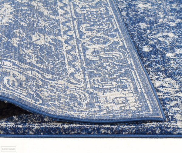 Evoke Oasis Navy Transitional Rug