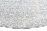 Evoke Shine Silver Transitional Round Rug