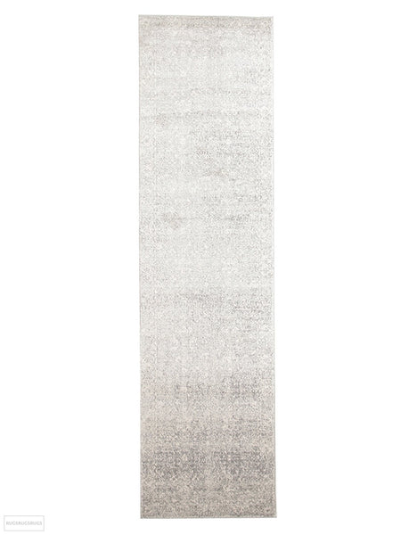 Evoke Shine Silver Transitional Rug - 300x80cm