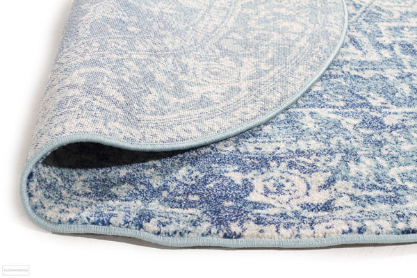 Evoke Muse Blue Transitional Rug