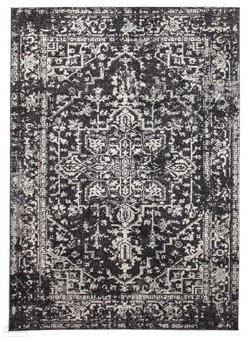 Evoke Scape Charcoal Transitional Rug - 230x160cm