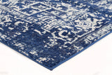 Evoke Contrast Navy Transitional Rug